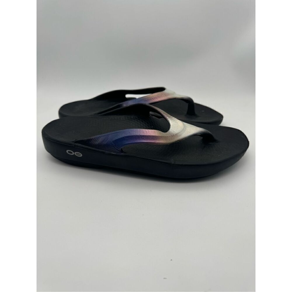 OOFOS OOlala Luxe Calypso Ombre Womens Sz 8 Comfort Recovery Sandals‎
